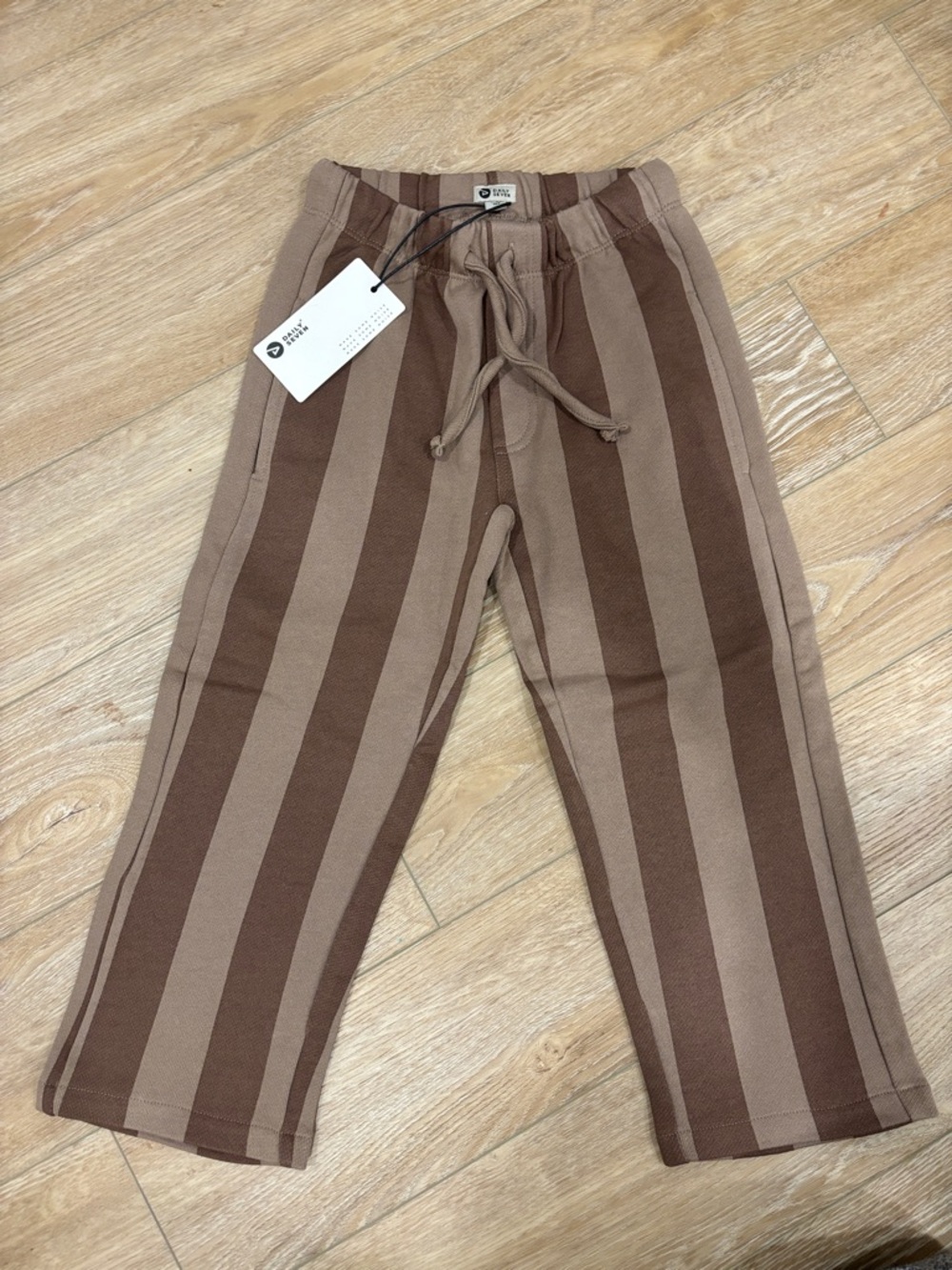 NWT Kids Brown Striped sweat Pants | 4-5y